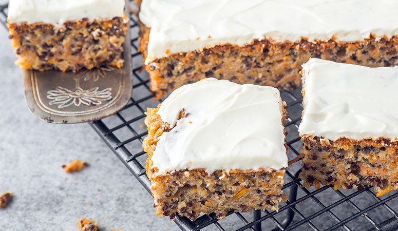 Recept - Wortelcake met quinoa