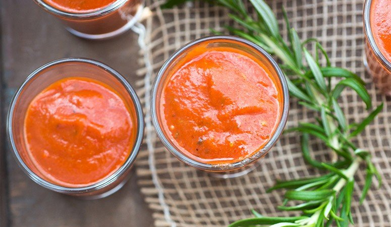 Recept - Tomatensoep met rode paprika