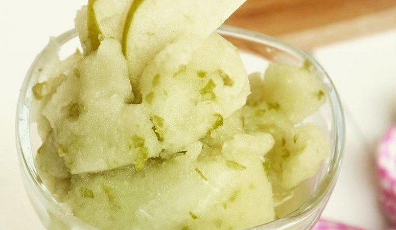 Recept - Friszure appelsorbet met een zoete twist