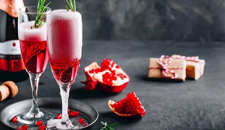 Recept - Feestelijke spritzer met granaatappel