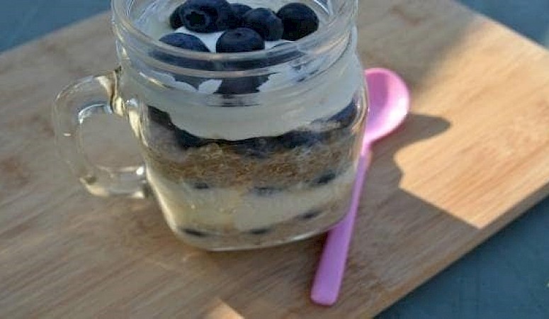 Recept - Engelse trifle met bosfruit en quinoa